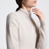 Cavalleria Toscana FW25 CT Pure Wool Women's Half-Zip Turtleneck Sweater