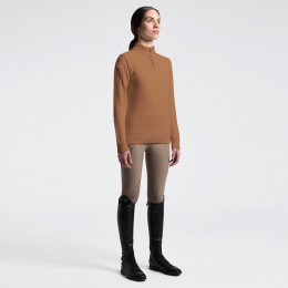 Cavalleria Toscana FW25 CT Pure шерстяной женский с короткой молнией водолазка свитер
