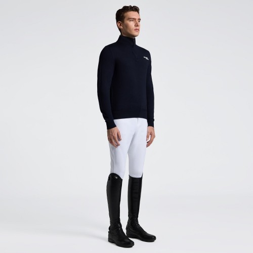 Cavalleria Toscana SS26 CT Merinos Half-Zip Turtleneck Sweater Men
