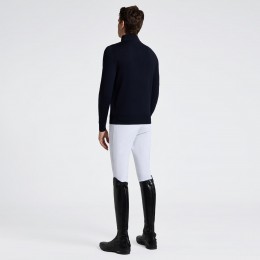 Cavalleria Toscana SS26 CT Merinos с короткой молнией водолазка свитер мужской