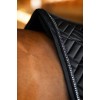 Equestrian Stockholm FW25 Holiday Dressage Saddle Pad Vegan Fur Crystal Black