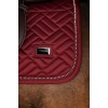 Equestrian Stockholm FW25 Holiday Dressage Saddle Pad Vegan Fur Crystal Bordeaux