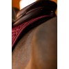 Equestrian Stockholm FW25 Holiday Jump Saddle Pad Vegan Fur Crystal Bordeaux