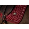 Equestrian Stockholm FW25 Holiday Jump Saddle Pad Vegan Fur Crystal Bordeaux