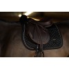 Equestrian Stockholm FW25 Holiday Spring Saddle Pad Vegan Fur Crystal Black