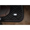 Equestrian Stockholm FW25 Holiday Spring Saddle Pad Vegan Fur Crystal Black