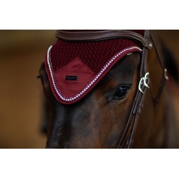 Equestrian Stockholm FW25 Holiday Crystal Bordeaux ушки из сетки