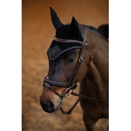 Equestrian Stockholm FW25 Holiday ушки из сетки Crystal чёрный