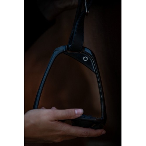 Flex-On Safety Stirrups Iron-S Black