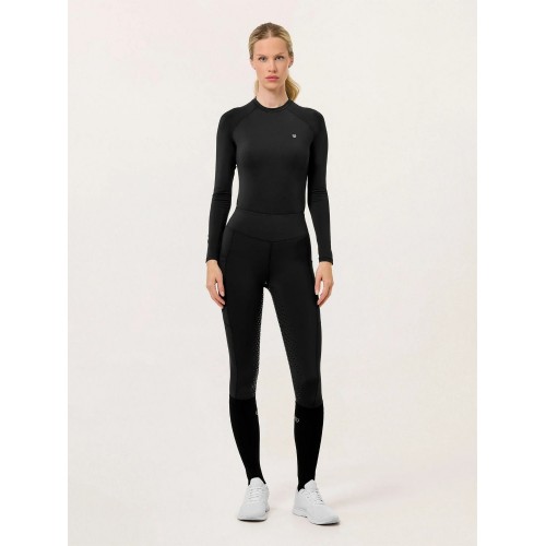 Equestrian Stockholm All Black Riding Tights Full Grip Movement