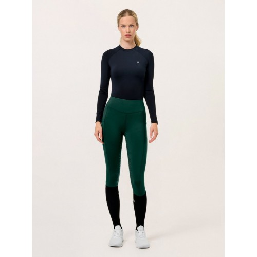 Equestrian Stockholm Sycamore Green Riding Tights Movement Full Grip