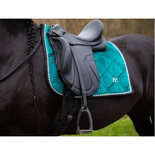 Mrs. Ros FW25 Dressage Saddlepad Charmer Deep Lake
