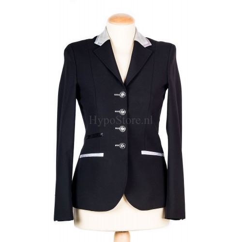 Juuls Black Glamour Competition Jacket with silver details