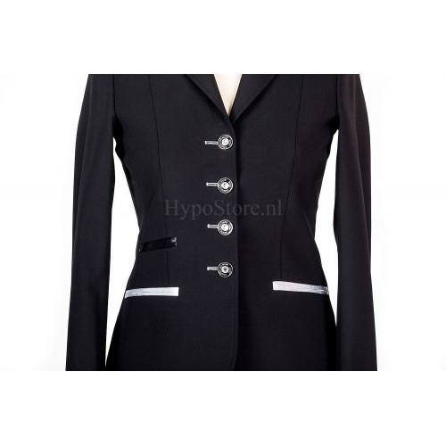 Juuls Black Glamour Competition Jacket with silver details