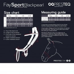 PresTeq уздечка FaySport чёрный Pearl