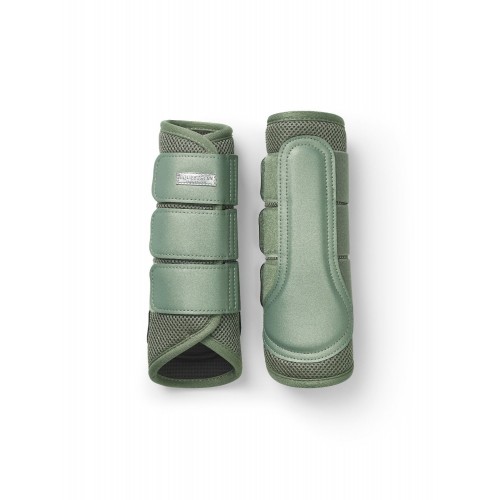 Equestrian Stockholm Pistachio White Classic Mesh Brushing Boots
