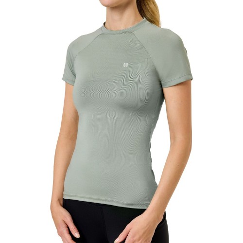 Equestrian Stockholm Pistachio White Dynamic Base Layer Short Sleeve