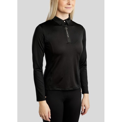 Montar FW25 MoSusan LS Polo Rosegold Print and push button
