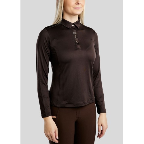 Montar FW25 MoSusan LS Polo Rosegold Print and push button