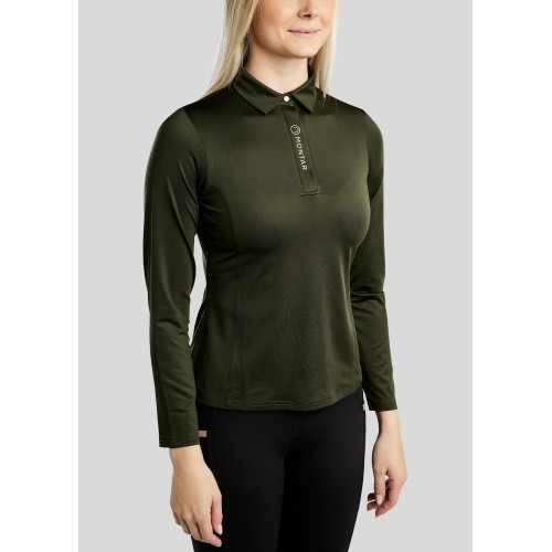Montar FW25 MoSusan LS Polo Rosegold Print and push button