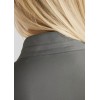 Montar SS26 MoPearl Pintuck Short-Sleeve Polo Grey