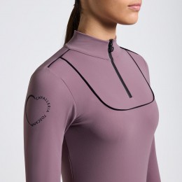 Cavalleria Toscana FW25 CT L/S тёплый джерси w/Piping тренировочный женское поло