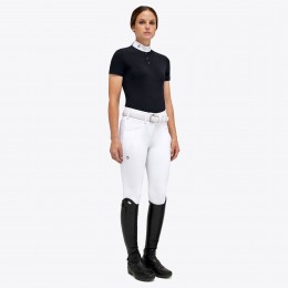 Cavalleria Toscana FW'23 Tech Piquet Button S/S турнирное женское поло