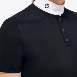 Cavalleria Toscana FW'23 Tech Piquet Button S/S турнирное женское поло