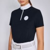 Cavalleria Toscana SS'24 CT Jersey Short-Sleeve Zip Women's Competition Polo Shirt
