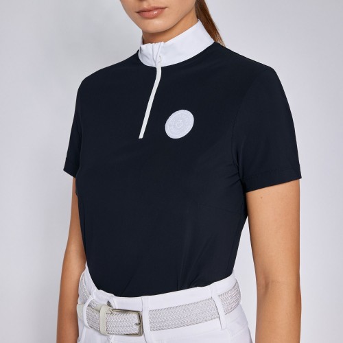Cavalleria Toscana SS'24 CT Jersey Short-Sleeve Zip Women's Competition Polo Shirt
