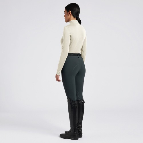 Cavalleria Toscana FW'24 CT Tech Wool Half Zip Training Turtleneck Shirt for Women
