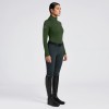 Cavalleria Toscana FW'24 CT Tech Wool Half Zip Training Turtleneck Shirt for Women