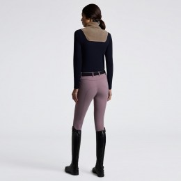 Cavalleria Toscana FW25 CT L/S тёплый джерси w/флисовый Insert тренировочный женское поло