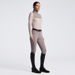 Cavalleria Toscana FW26 CT L/S тёплый джерси флисовый Insert тренировочный женское поло