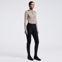 Cavalleria Toscana FW26 CT L/S Tech шерстяной с короткой тренировочный на молнии женское поло
