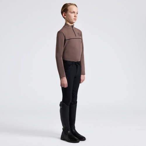 Cavalleria Toscana FW25 CT L/S Warm Jersey with Piping Boys' Training Polo