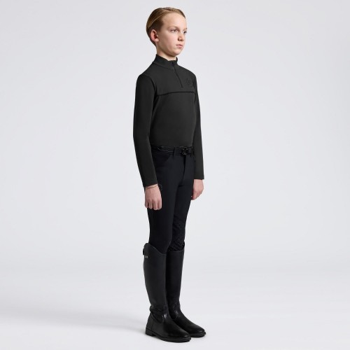 Cavalleria Toscana FW25 CT L/S Warm Jersey with Piping Boys' Training Polo