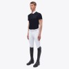Cavalleria Toscana FW'23 CT Piquet S/S Competition Zip Polo Jersey Logo Pocket Men