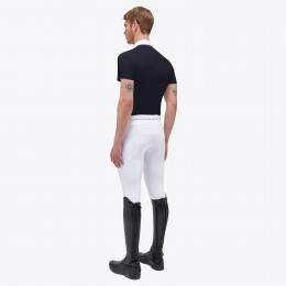 Cavalleria Toscana FW'23 CT Piquet S/S турнирный молнией поло джерси логотип Pocket мужской