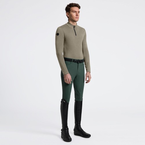 Cavalleria Toscana FW25 CT Tech Wool Half Zip Training L/S Turtleneck Men