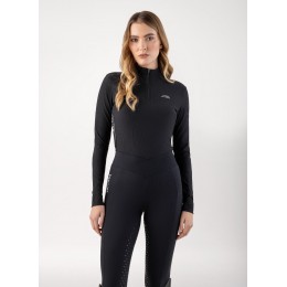 Equiline FW25 тренировочная рубашка с короткой молнией Costa