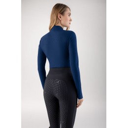 Equiline FW25 тренировочная рубашка с короткой молнией Costa