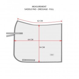 Equestrian Stockholm Steel синий выездковый вальтрап