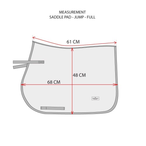 Equestrian Stockholm Steel Blue Spring Saddle Pad