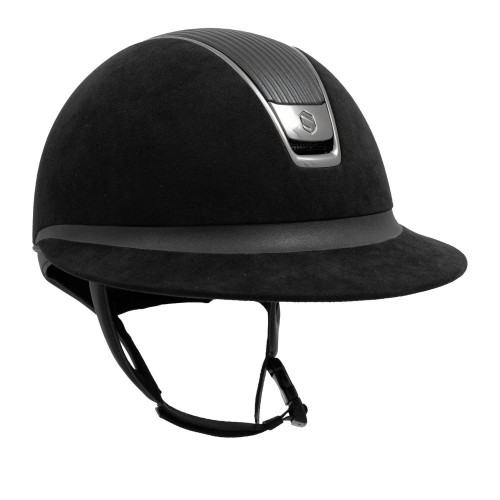 Samshield 2.0 Miss Shield Black Alcantara Leather Top Frontal Band Chrome Black