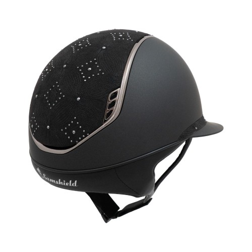 Samshield 2.0 Miss Shield Shadowmatt Black, Celestial Top and Frontal, Chrome Black Trim, Blazon