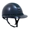 Samshield 2.0 Miss Shield Glossy Blue Crystal Leaf Top Frontalband Trim Matt Crystal Fabric Paradise Shine Blazon