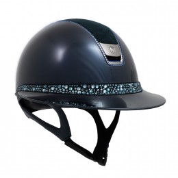 Samshield 2.0 Miss Shield Glossy синий из алькантары топ Glacier синий Frontalband 300 SW Dark синий Chrome чёрный Blazon