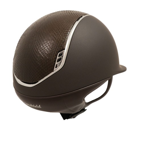 Samshield 2.0 Brown Python Brown Top Chrome Trim Blazon