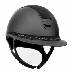 Samshield 2.0 Miss Shield чёрный из алькантары топ Flower Swarovski FB Matte Blason 5 Swarovski чёрный